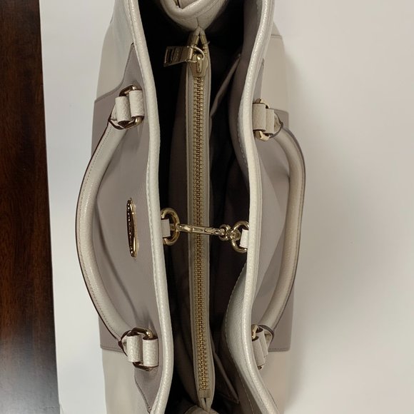 Coach Leather Handbag Light and Dark Gray - Picture 5 of 10